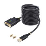 StarTech.com 10ft USB to Null Modem Serial Adapter Cable, FTDI, RS232, USB-A