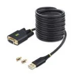 StarTech.com 10ft USB to Null Modem Serial Adapter Cable, FTDI, RS232, USB-A