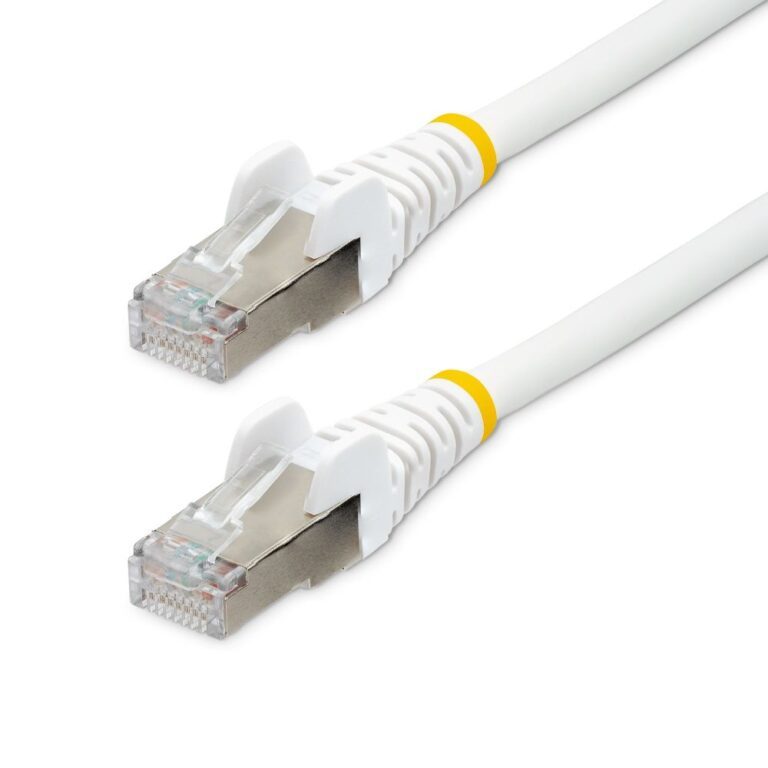 StarTech.com 10m CAT6a LSZH White S/FTP Patch Cable - 10GbE 500MHz PoE++