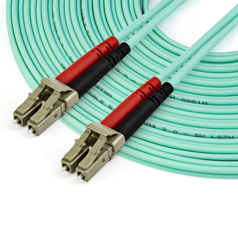 StarTech.com 10m LC/UPC to LC/UPC OM4 Multimode Fiber Optic Cable, 50/125µm LSZH