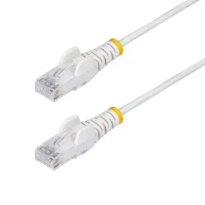 StarTech.com 10m Slim White CAT6 Ethernet Cable, UTP, LSZH, 100W PoE