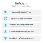 StarTech.com 10m White CAT8 Ethernet Cable, Snagless RJ45, 25G/40G, 2000MHz, PoE++, S/FTP, 26AWG, LSZH