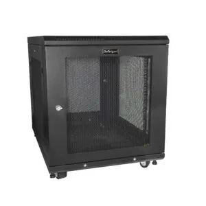 StarTech.com 12U 4-Post Lockable Server Rack Cabinet 19" with Casters