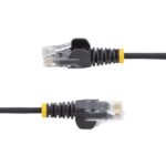 StarTech.com 15m Black Slim CAT6 Ethernet Cable, UTP, 28AWG, LSZH