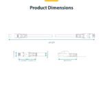 StarTech.com 15m White CAT8 Ethernet Cable, Snagless RJ45, 25G/40G, 2000MHz, S/FTP, LSZH