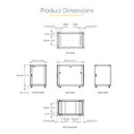 StarTech.com 15U 4-Post Server Rack Cabinet, 19" Lockable with Casters