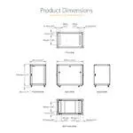 StarTech.com 15U 4-Post Server Rack Cabinet, 19" Lockable with Casters