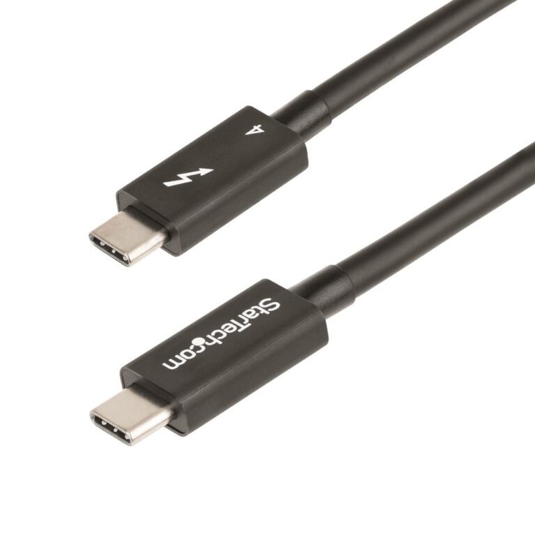StarTech.com 1.6ft Thunderbolt 4 Cable - 40Gbps - 100W PD - Intel-Certified