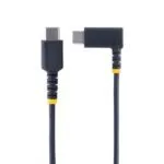 StarTech.com 1ft USB-C Right Angle Cable - 60W PD - Black