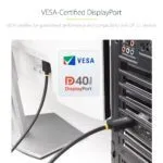 StarTech.com 1m DisplayPort 2.1 Cable, VESA Certified DP40, 40Gbps, 8K 60Hz/4K 144Hz