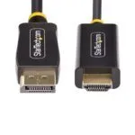 StarTech.com 1m DisplayPort to HDMI 2.0b Active Cable, 4K 60Hz HDR