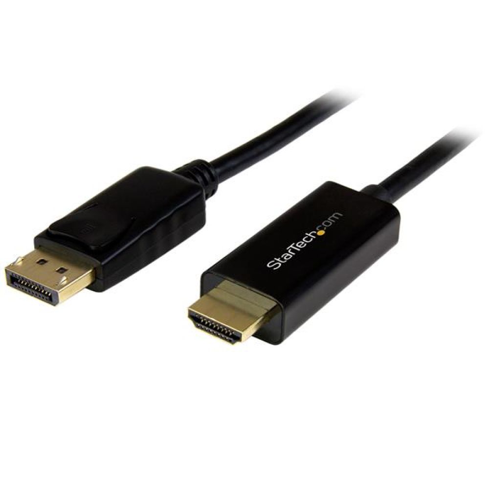 StarTech.com 1m DisplayPort to HDMI Cable - 4K 30Hz - Latching DP Connector