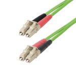 StarTech.com 1m LC to LC OM5 Duplex Fiber Optic Cable, 50/125µm LSZH
