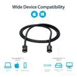 StarTech.com 1m Thunderbolt 3 USB-C Cable (20Gbps)