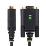 StarTech.com 1m USB-A to RS232 Null Modem Serial Adapter, FTDI, ESD Protection