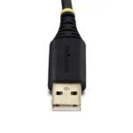 StarTech.com 1m USB-A to RS232 Null Modem Serial Adapter, FTDI, ESD Protection