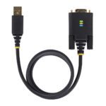 StarTech.com 1m USB-A to RS232 Null Modem Serial Adapter, FTDI, ESD Protection