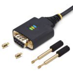 StarTech.com 1m USB-A to RS232 Null Modem Serial Adapter, FTDI, ESD Protection