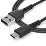 StarTech.com 1m USB-A to USB-C Cable - USB 2.0 Charging & Sync, 3A, Black
