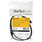 StarTech.com 1m USB-A to USB-C Cable - USB 2.0 Charging & Sync, 3A, Black