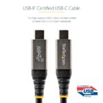 StarTech.com 1m USB-C 3.2 Gen 2 Cable 10Gbps - 100W PD, DP Alt Mode