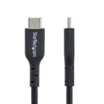 StarTech.com 1m USB-C Charging Cable, 60W Power Delivery, USB 2.0, TPE