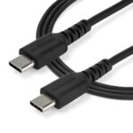 StarTech.com 1m USB-C Charging Cable - USB 2.0 Type-C to Type-C, 60W, Black