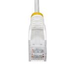 StarTech.com 1m White Slim CAT6 Ethernet Cable, 100W PoE, UTP, 28AWG