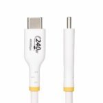 StarTech.com 1m White USB-C Cable, 240W PD EPR, USB 2.0