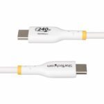 StarTech.com 1m White USB-C Cable, 240W PD EPR, USB 2.0