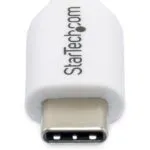 StarTech.com 1m White USB-C Cable, 60W PD, USB 2.0, TPE