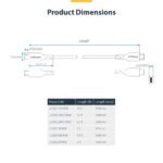 StarTech.com 1m White USB-C Cable, 60W PD, USB 2.0, TPE