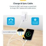 StarTech.com 1m White USB-C Cable, 60W PD, USB 2.0, TPE