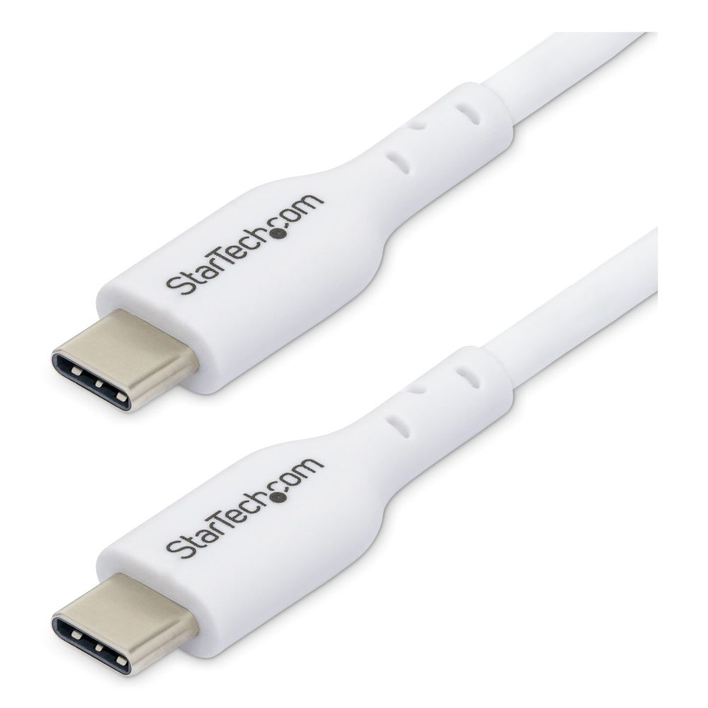 StarTech.com 1m White USB-C Cable, 60W PD, USB 2.0, TPE