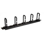 StarTech.com 1U 19" D-Ring Cable Management Organizer - Horizontal Rack Panel with Passthrough Holes