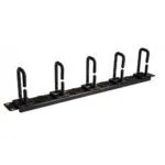 StarTech.com 1U 19" D-Ring Cable Management Organiser - Horizontal Rack Panel with Passthrough Holes