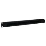 StarTech.com 1U Brush Strip Cable Management Panel, Steel
