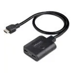 StarTech.com 2-Port HDMI 2.0 Splitter 4K 60Hz 1x2 HDR/HDCP 20in Cable