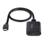 StarTech.com 2-Port HDMI 2.0 Splitter 4K 60Hz 1x2 HDR/HDCP 20in Cable