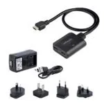 StarTech.com 2-Port HDMI 2.0 Splitter 4K 60Hz 1x2 HDR/HDCP 20in Cable