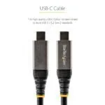 StarTech.com 20" USB 3.1 Type-C Cable - 10Gbps, 100W PD, DP Alt Mode