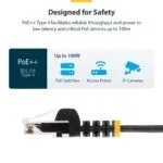 StarTech.com 2.5m Slim CAT6 Cable - Snagless - Black