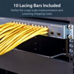 StarTech.com 2in Offset Horizontal Cable Lacing Bars - 10 Pack