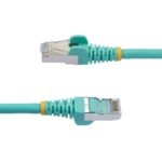 StarTech.com 2m CAT6a Aqua LSZH 10GbE 500MHz PoE++ S/FTP Patch Cord