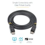 StarTech.com 2m DisplayPort 1.2 Cable - 4K Ultra HD - Latching Connectors