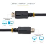 StarTech.com 2m DisplayPort 1.2 Cable - 4K Ultra HD - Latching Connectors