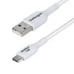 StarTech.com 2m USB-A to USB-C Cable, 3A, USB 2.0, White