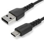 StarTech.com 2m USB-A to USB-C Cable - USB 2.0 Charging & Sync, 3A, Black