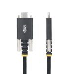 StarTech.com 2m USB-C 240W PD Charging Cable, Side Screw Lock, Braided Jacket