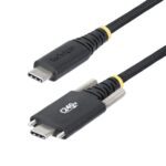 StarTech.com 2m USB-C 240W PD Charging Cable, Side Screw Lock, Braided Jacket